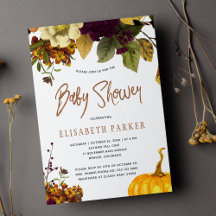 Kürbis-Boho-Herbst-geschlechtsneutrale Babyparty