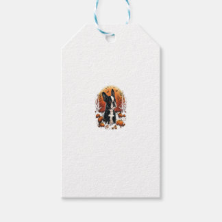 Kürbis-Boston-Terrier-Kostüm auf Boston Terrier H Geschenkanhänger