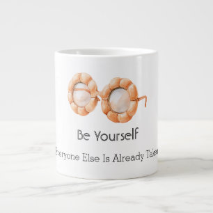 Kürbis Brille Sei Selbst Jumbo-Tasse