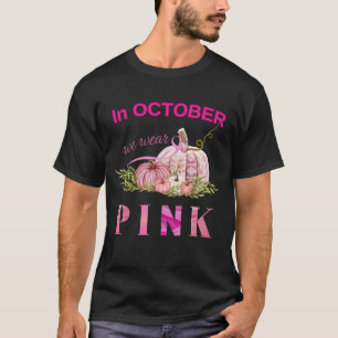 Kürbis Brustkrebs Im Oktober tragen wir rosa T-Shirt