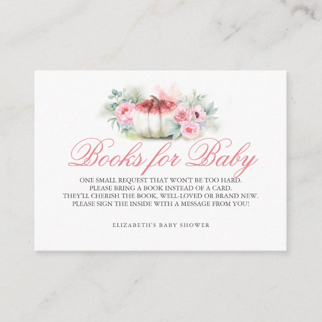 Kürbis | Bücher für Baby bringen Bücher mit Babydu Begleitkarte (Vorderseite)