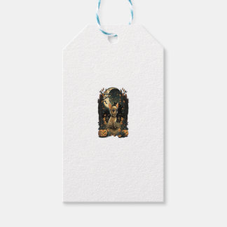 Kürbis-Chihuahua-Kostüm auf Chihuahua-Halloween Geschenkanhänger