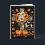 Kürbis christlich Danket dem Herrn Floral F Karte<br><div class="desc">Kürbis christlich Danket dem Herrn Floral Herbst</div>