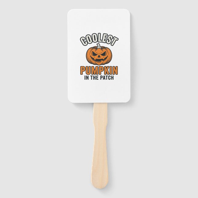 Kürbis der Superlative im Patch Vintage Halloween- Fächer (Vorderseite)