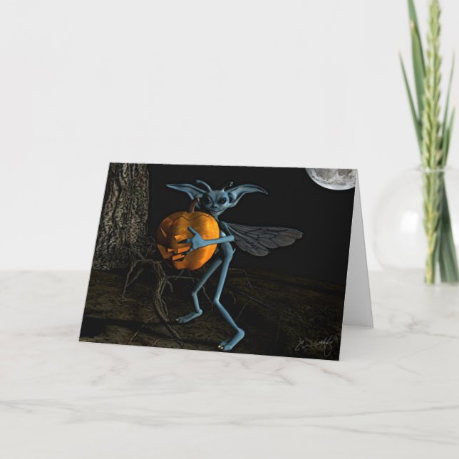 "Kürbis-Dieb-" Karte (Vorderseite)