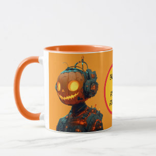Kürbis-Droid Tasse