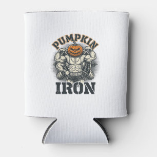 Kürbis Eisen Vintage Bodybuilding Halloween Design Dosenkühler
