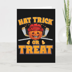 Kürbis-Eishockeyspieler-Halloween-Kostüm Männer Bo Karte