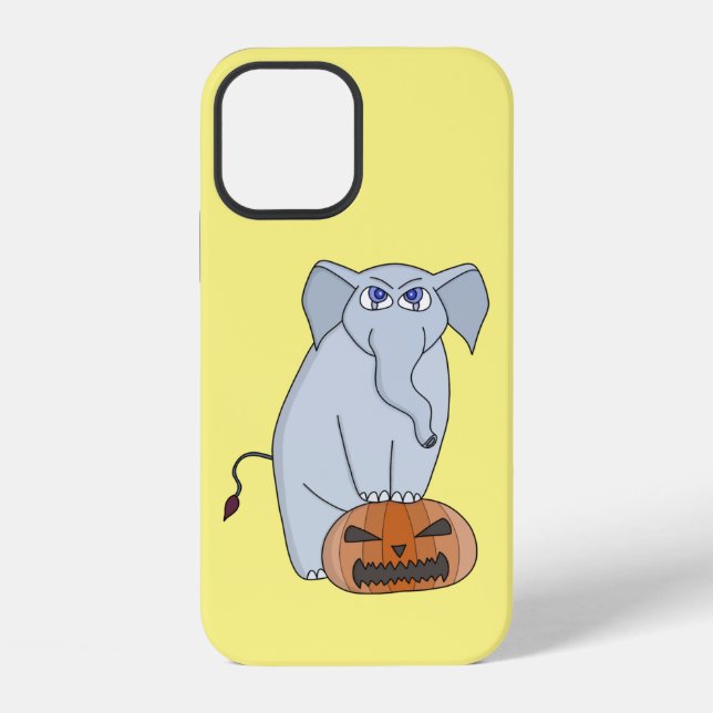 Kürbis Elefant iPhone Hülle (Rückseite)