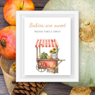 Kürbis-Fall-Baby-Party - Babys sind süß Poster