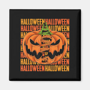 Kürbis faules Halloween-Kostüm Gruseliges Jack O Magnet