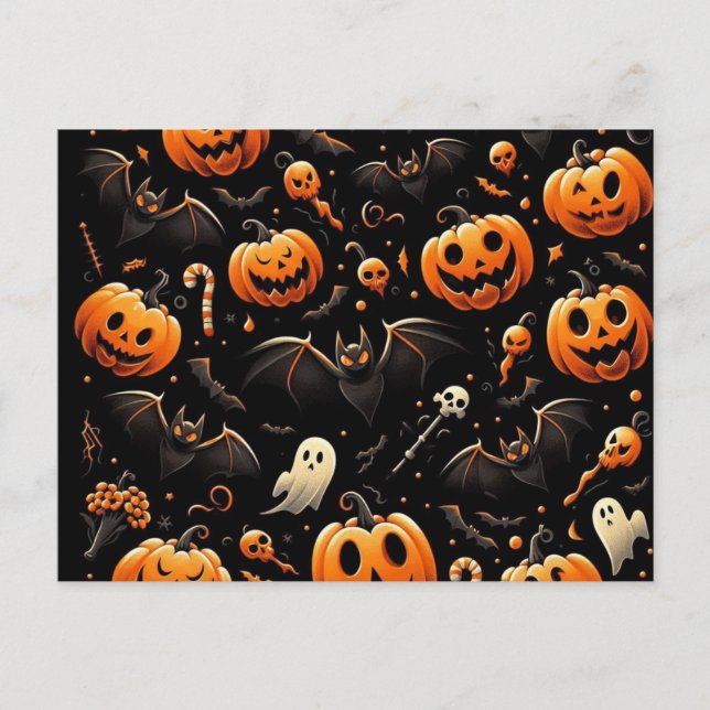 Kürbis Feiertagspostkarte (Vorderseite)