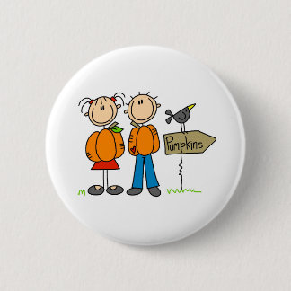 Kürbis-Flecken Button