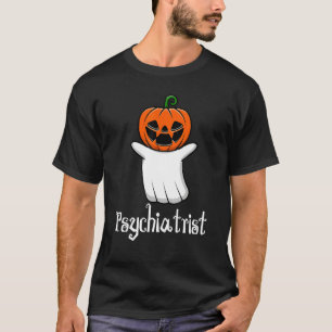 Kürbis Fledermaus Kürbis Geist Psychiater Hallowee T-Shirt