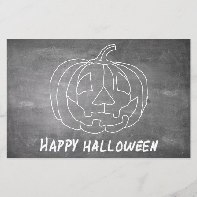 Kürbis für Halloween 1-Chalkboard-Look (Vorderseite)