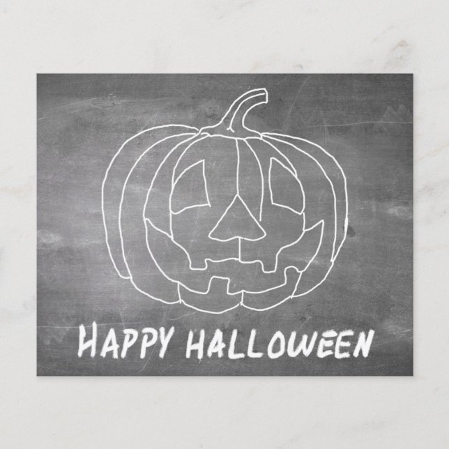 Kürbis für Halloween 1-Chalkboard-Look (Vorderseite)
