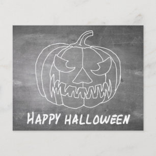 Kürbis für Halloween-2-Kalkboard-Look