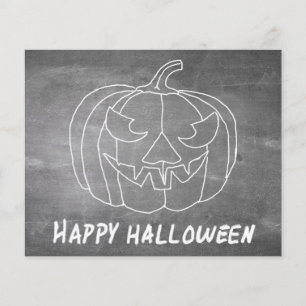 Kürbis für Halloween 3 Kreidetafel-Look
