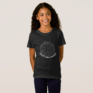 Kürbis für Halloween-6-Chalkboard-Look T-Shirt