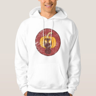 Kürbis-Gasmaske Halloween-Design Hoodie