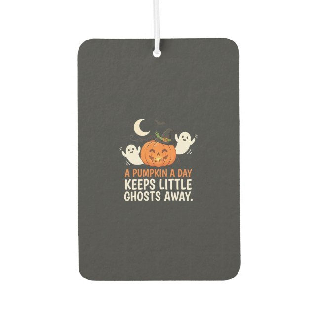 Kürbis-Geist-Halloween-Zitat-Design_1 Autolufterfrischer (Vorderseite)
