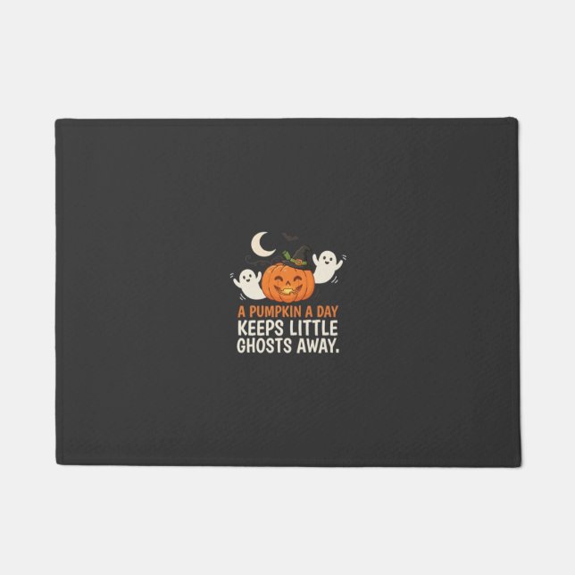 Kürbis-Geist-Halloween-Zitat-Design_1 Fußmatte (Vorderseite)