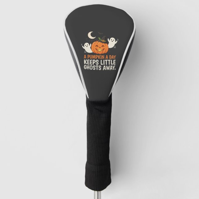 Kürbis-Geist-Halloween-Zitat-Design_1 Golf Headcover (Vorderseite)