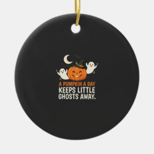Kürbis-Geist-Halloween-Zitat-Design_1 Keramik Ornament