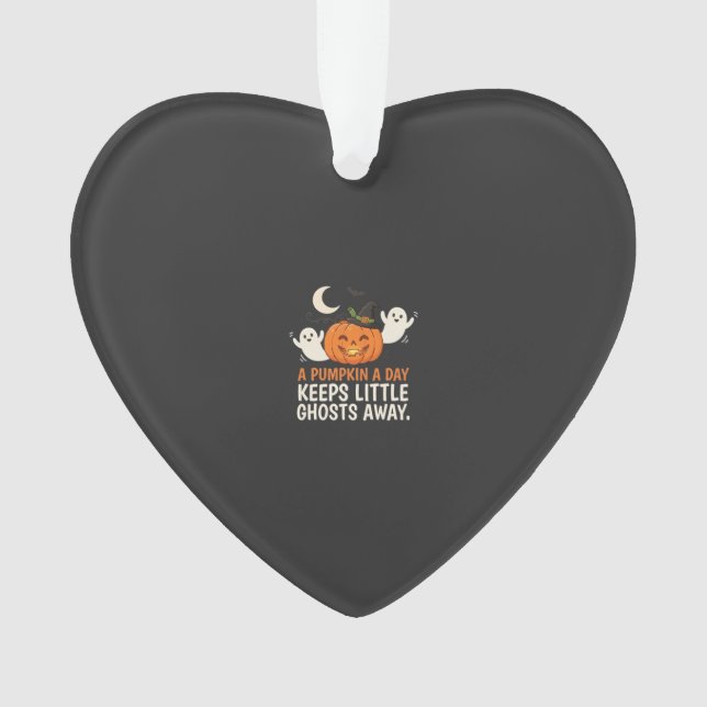 Kürbis-Geist-Halloween-Zitat-Design_1 Ornament (Vorderseite)