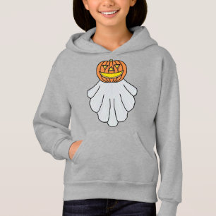 Kürbis-Geist (lebendig) - Mädchen Hoodie