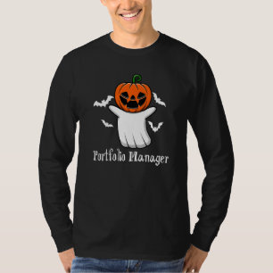 Kürbis-Geist-Portfolio-Manager-Halloween-Fonds I T-Shirt