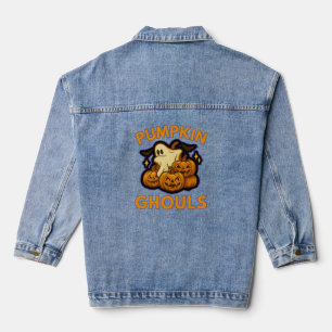 Kürbis-Geister Halloween-Geist & Jack-O'-Lanterns Jeansjacke