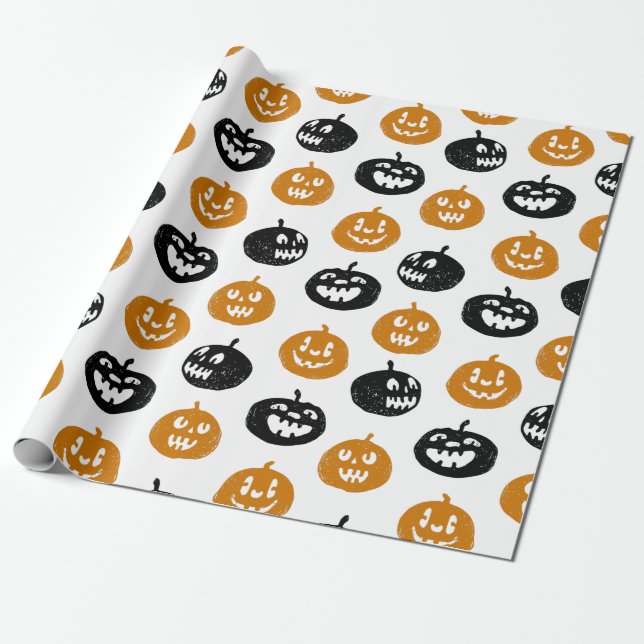 Kürbis Geschenkpapier (Ungerollt)