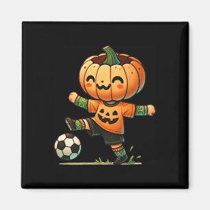 Kürbis-Gesicht Fußball Halloween Kostüm Jungen Kin Magnet