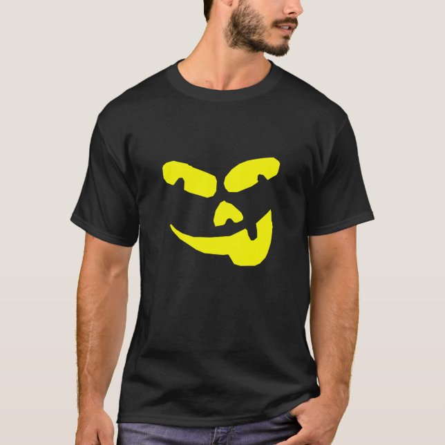 Kürbis-Gesichts-T - Shirt (Vorderseite)