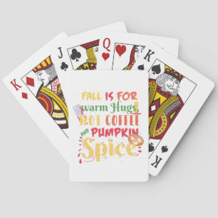 Kürbis-Gewürz-Fall Halloween Spielkarten