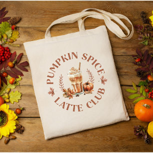 Kürbis-Gewürz-Latte-Club Herbst Herbst Tragetasche
