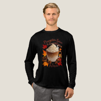 Kürbis-Gewürz-Latte-Herbstkunst Tri-Blend Shirt