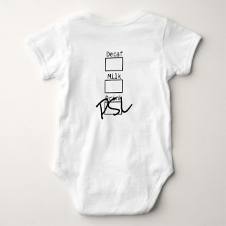 Kürbis-Gewürz Latte Kostüm Baby Strampler