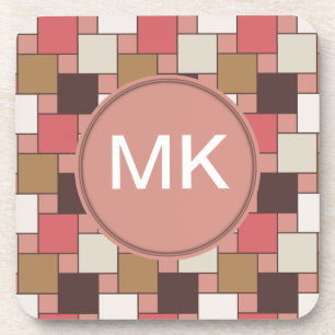 Kürbis-Gewürz-Webart-Muster Getränkeuntersetzer