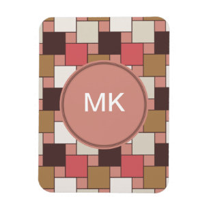 Kürbis-Gewürz-Webart-Muster Magnet