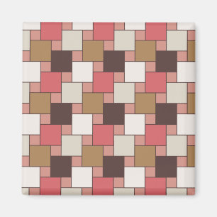 Kürbis-Gewürz-Webart-Muster Magnet