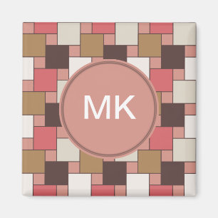 Kürbis-Gewürz-Webart-Muster Magnet