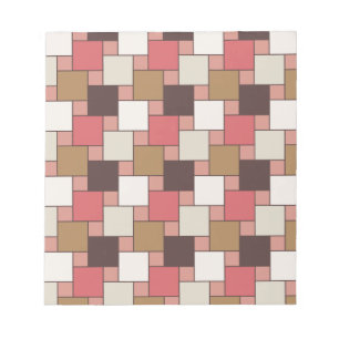 Kürbis-Gewürz-Webart-Muster Notizblock