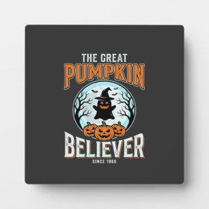 Kürbis-Glaubens-Halloween-Grafik Fotoplatte