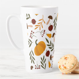 Kürbis, Granatäpfel und Birnen Milchtasse