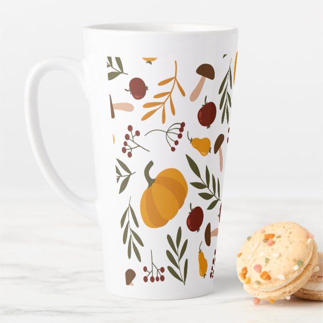 Kürbis, Granatäpfel und Birnen Milchtasse (Beispiel)