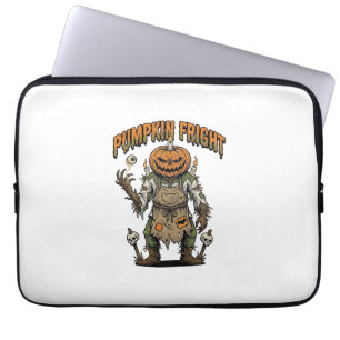 Kürbis-Grusele-Shirt Vintage Augen Halloween Kunst Laptopschutzhülle