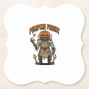 Kürbis-Grusele-Shirt Vintage Augen Halloween Kunst Untersetzer