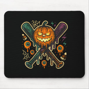 Kürbis Halloween Baseball Eiscreme Tropf Soky Boy Mousepad